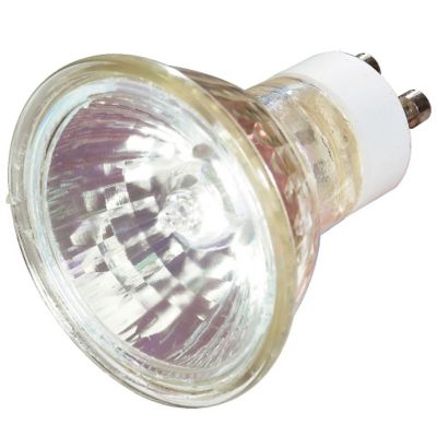 50W 120V MR16 GU10 Halogen Clear FLD Bulb by SATCO Lighting - Starlight Lighting USA and Canada